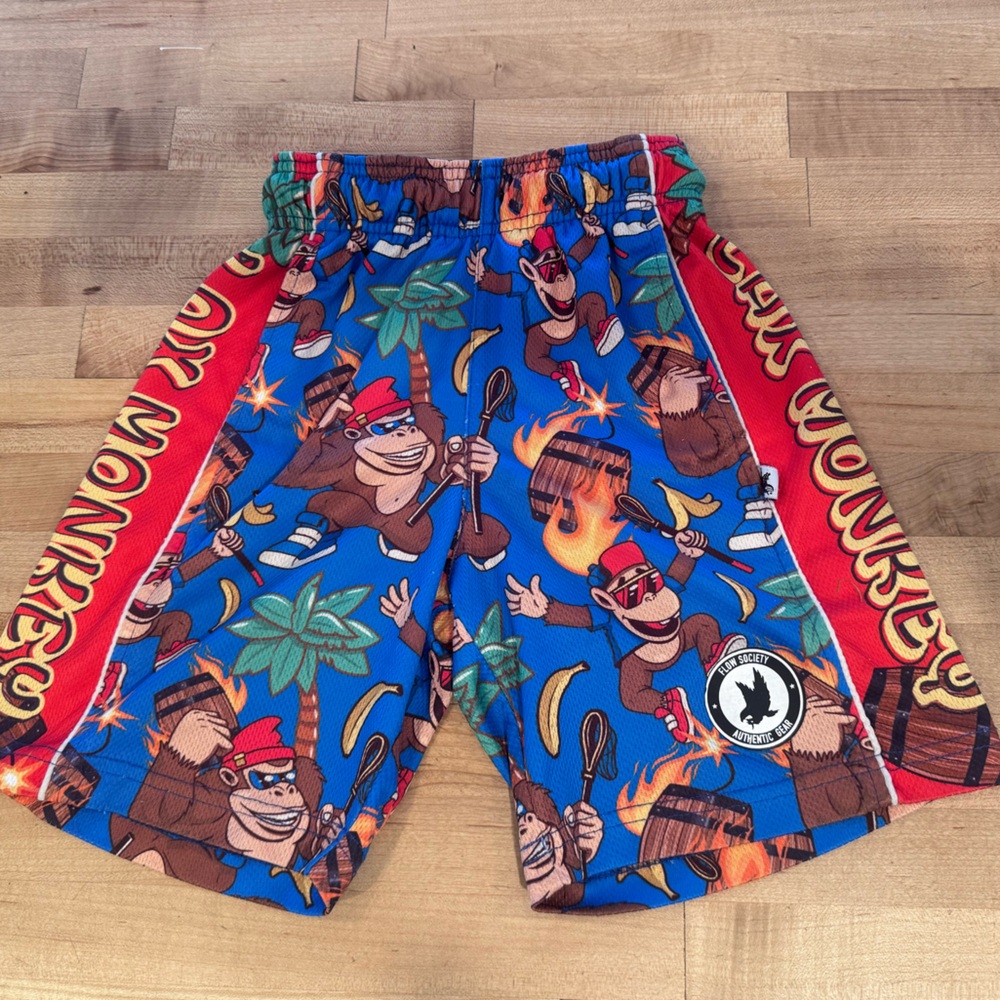 Flow Society. Donkey Kong  Monkey Print Athletic Shorts